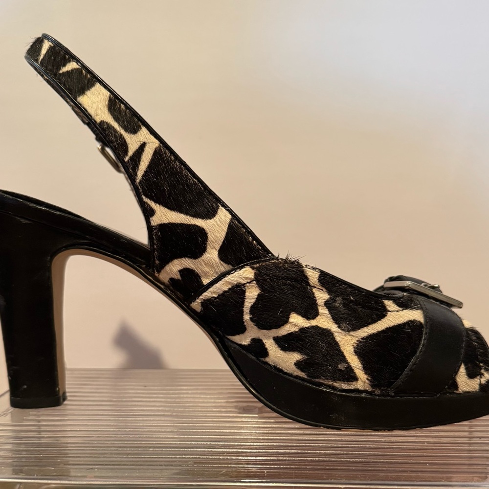 Yellowbox (Believe) Leopard Print Slingback Heels